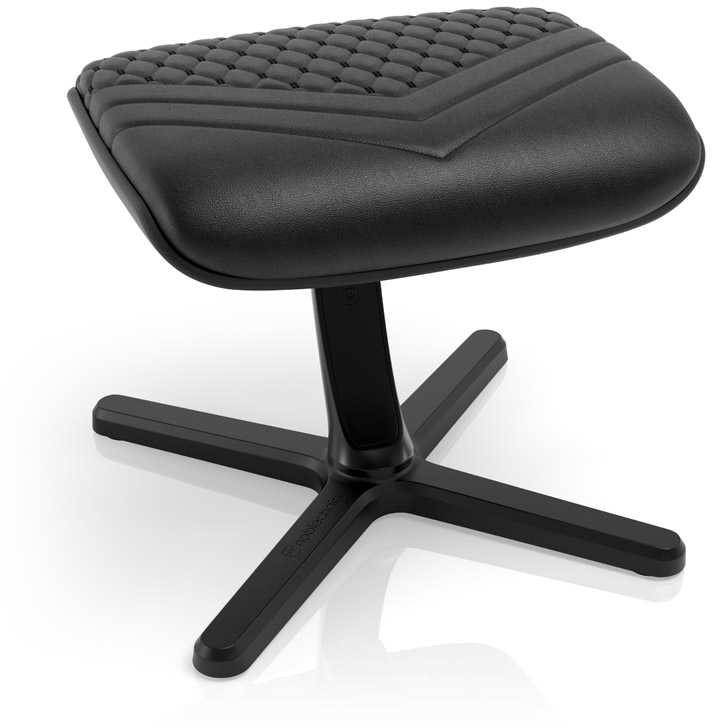 noblechairs Footrest 2 - Real Leather juodos spalvos