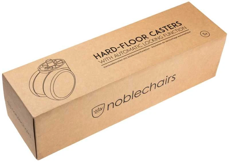 „noblechairs“ kietų grindų ratukai V2, 60 mm, su automatinio fiksavimo funkcija