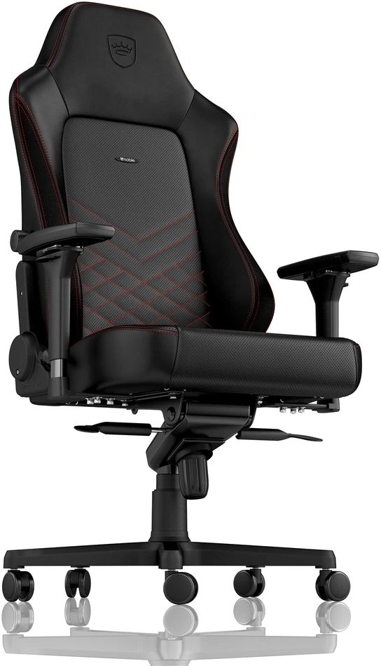 Žaidimų kėdė Noblechairs HERO PU-Leather Gaming Chair, Juoda-raudona