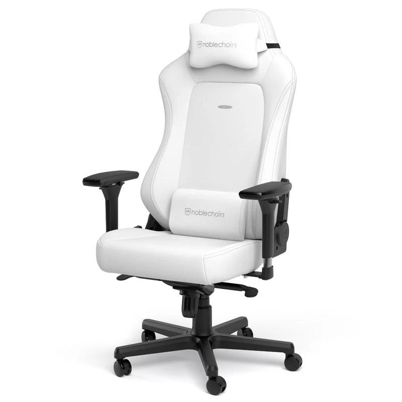 Žaidimų kėdė Noblechairs HERO High-tech faux leather Gaming Chair, Baltas Edition