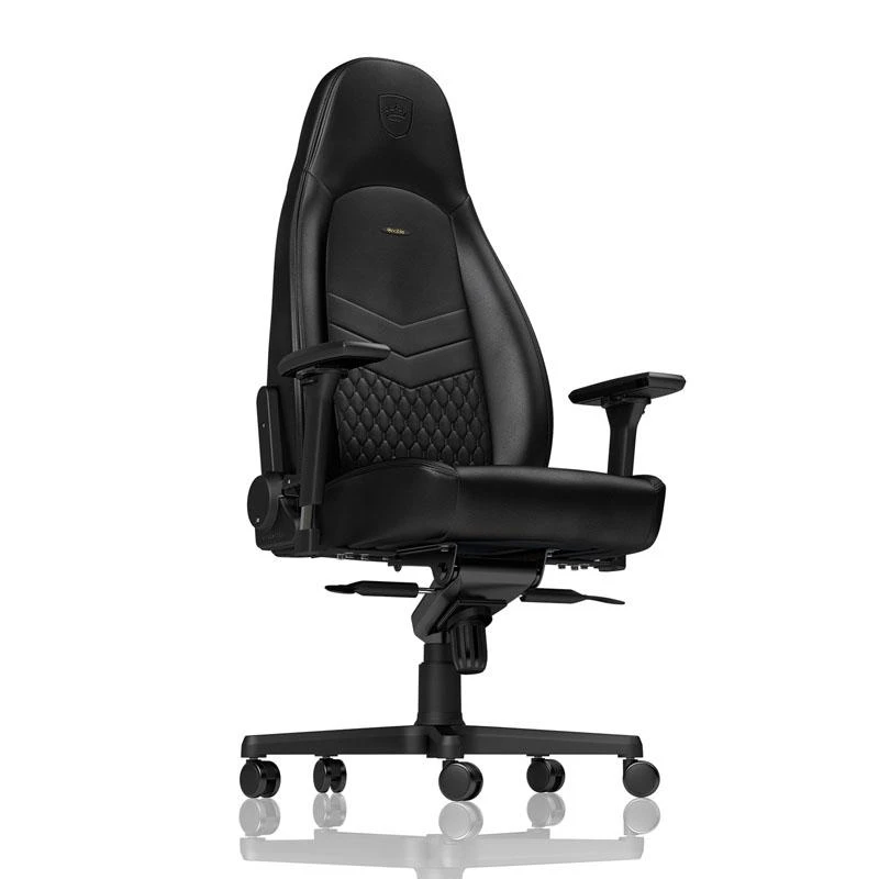 Žaidimų kėdė Noblechairs ICON Real Leather Gaming Chair, Juoda