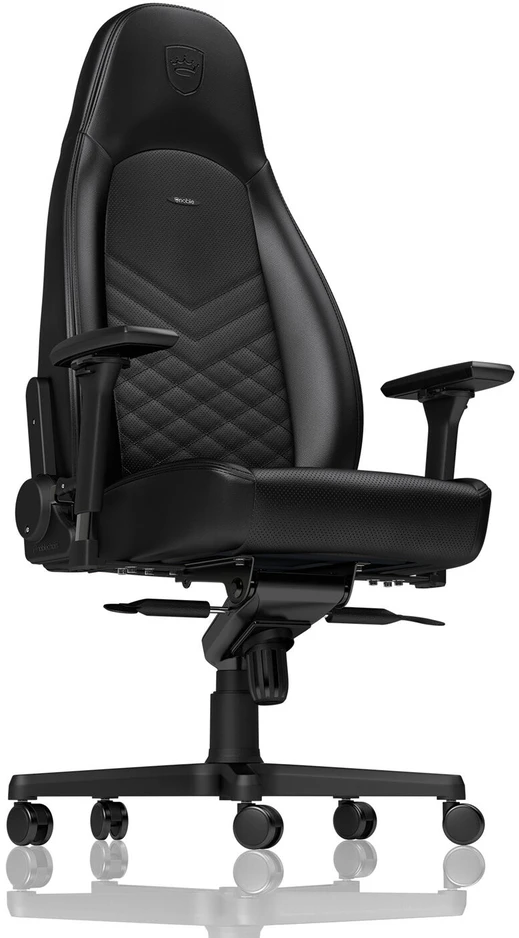 noblechairs ICON - Juodas - PU Leather (Juoda PU Oda) Kėdė