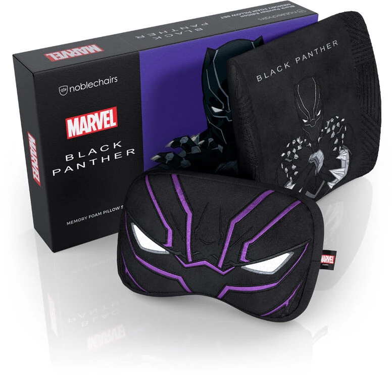 „noblechairs“ atminties putų pagalvėlių komplektas – „Juodas Panther Edition“