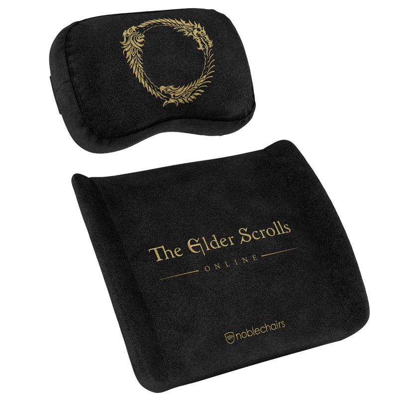 Žaidimų kėdės pagalvėlių rinkinys Noblechairs The Elder Scrolls Online Edition Memory Foam Cushion Set, tinka EPIC/ICON/HERO, Juoda