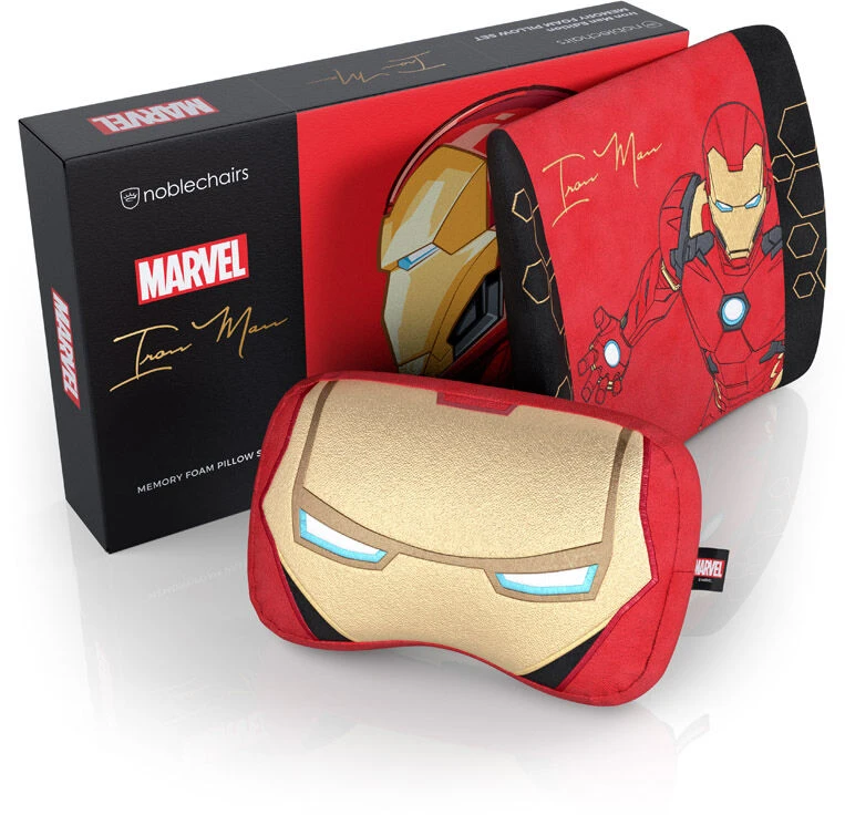 „noblechairs“ atminties putų pagalvėlių komplektas – „Iron Man Edition“