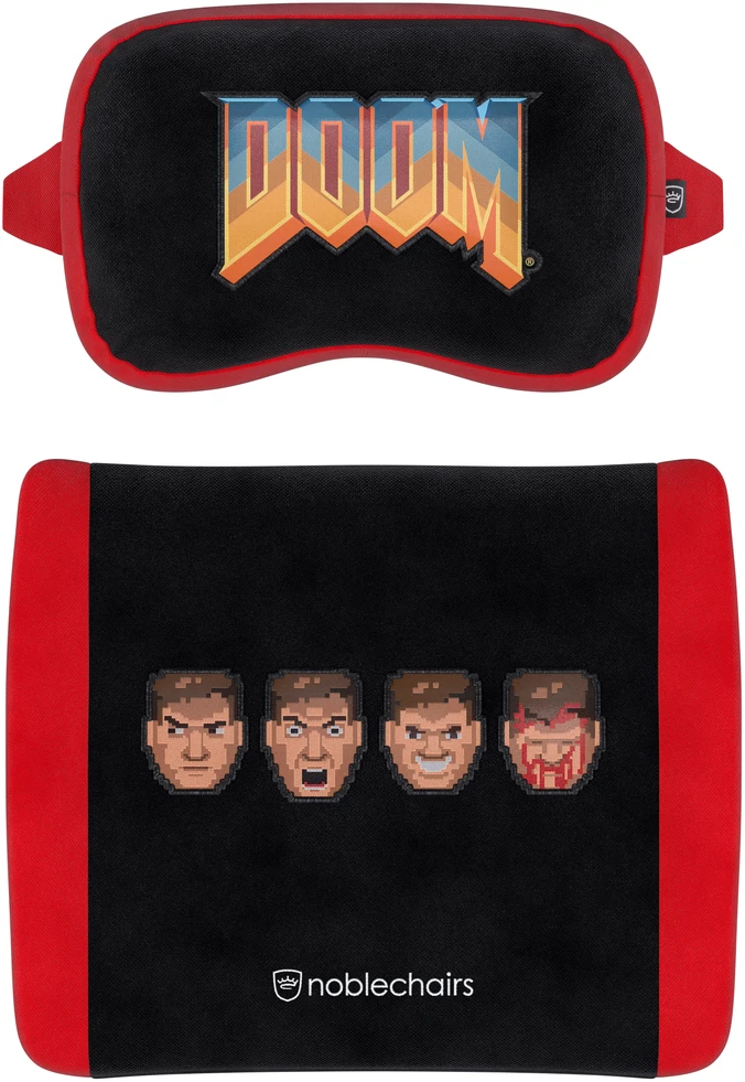 „noblechairs“ atminties putų pagalvių komplektas – „DOOM Retro Edition“