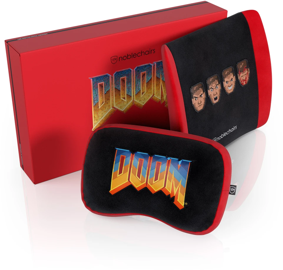 „noblechairs“ atminties putų pagalvių komplektas – „DOOM Retro Edition“