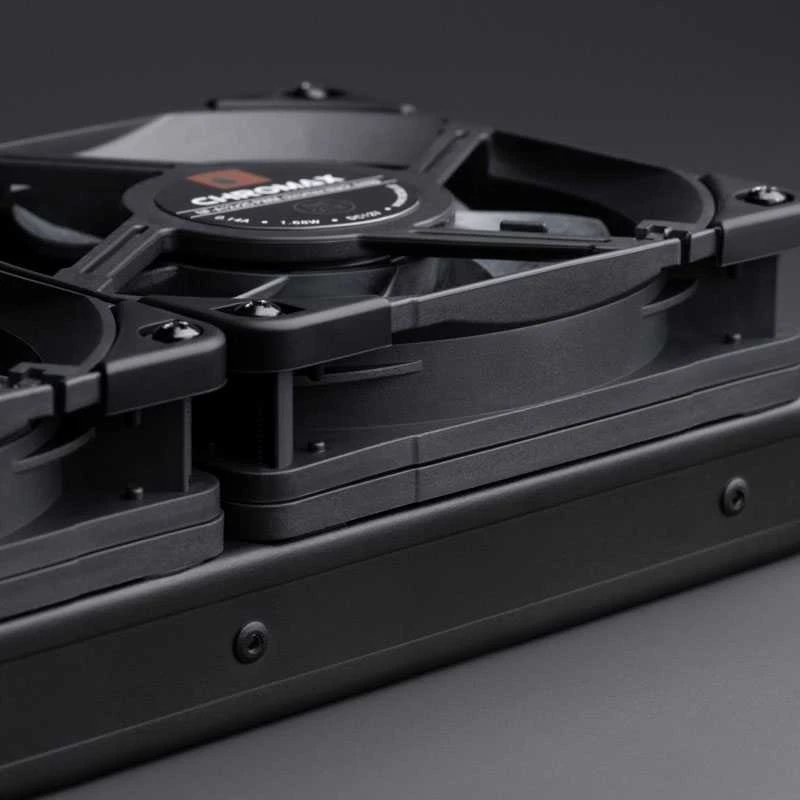 „Noctua NA-IS1-12 chromax.juodas“ tarpikliai 120 mm ventiliatoriams – 2 vnt. rinkinys