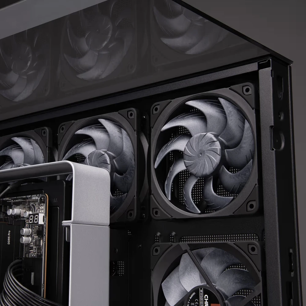 NOCTUA NF-A12x25 G2 PWM Fan – 120mm, chromax/juodas