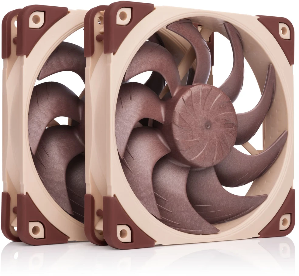 „Noctua NF-A12x25 G2 Sx2-PP PWM“ ventiliatorius, 120 mm, 2 vnt. pakuotėje