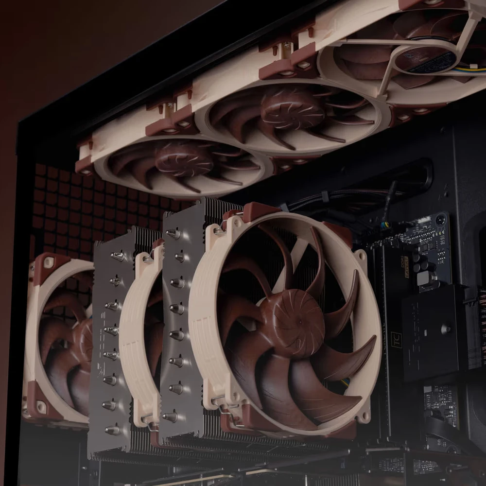 „Noctua NF-A12x25 G2 Sx2-PP PWM“ ventiliatorius, 120 mm, 2 vnt. pakuotėje