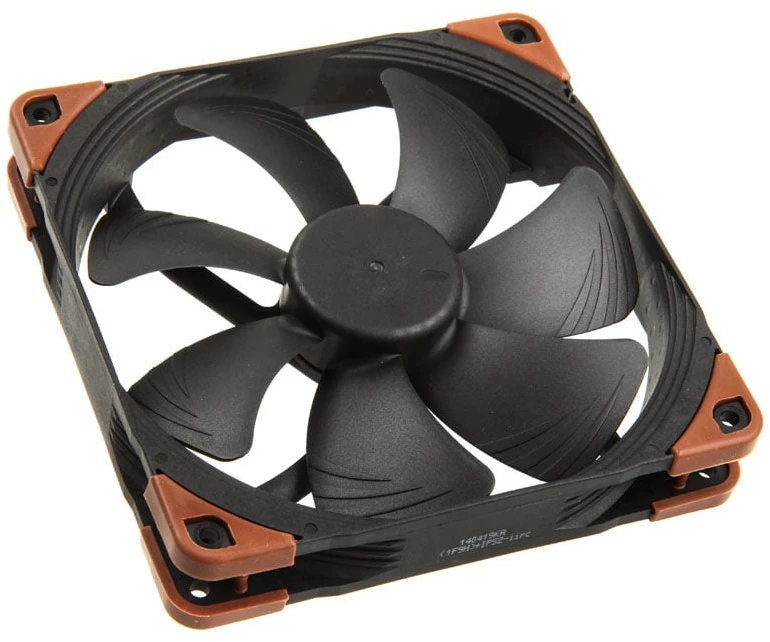 Noctua NF-A14 INDUSTRIALPPC-2000 PWM Kompiuterio dėklas Fan 14 cm Juodas, Brown 1 pc(s)