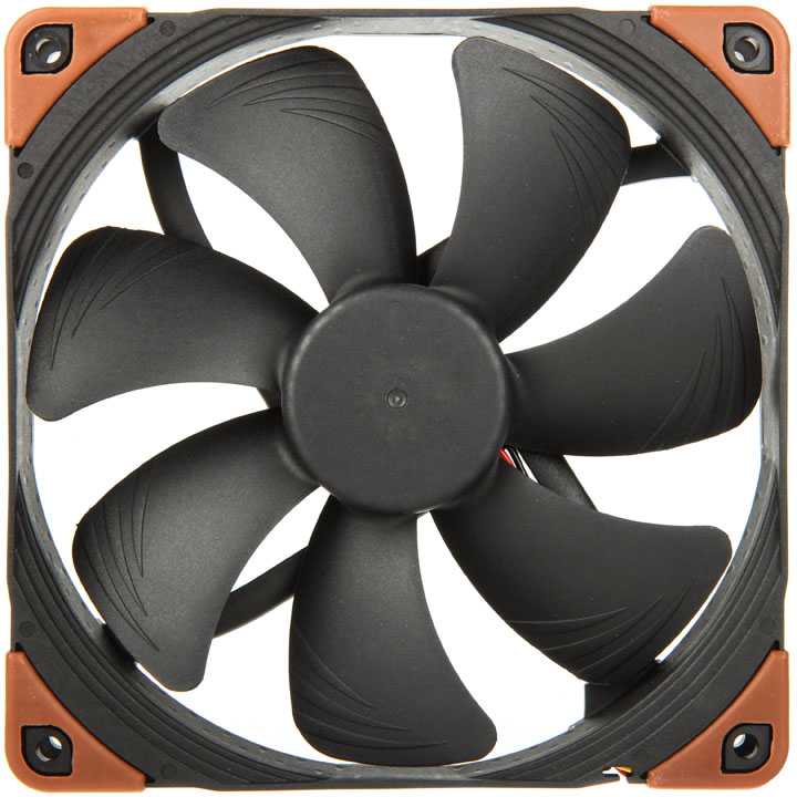 Noctua NF-A14 INDUSTRIALPPC-2000 PWM Kompiuterio dėklas Fan 14 cm Juodas, Brown 1 pc(s)
