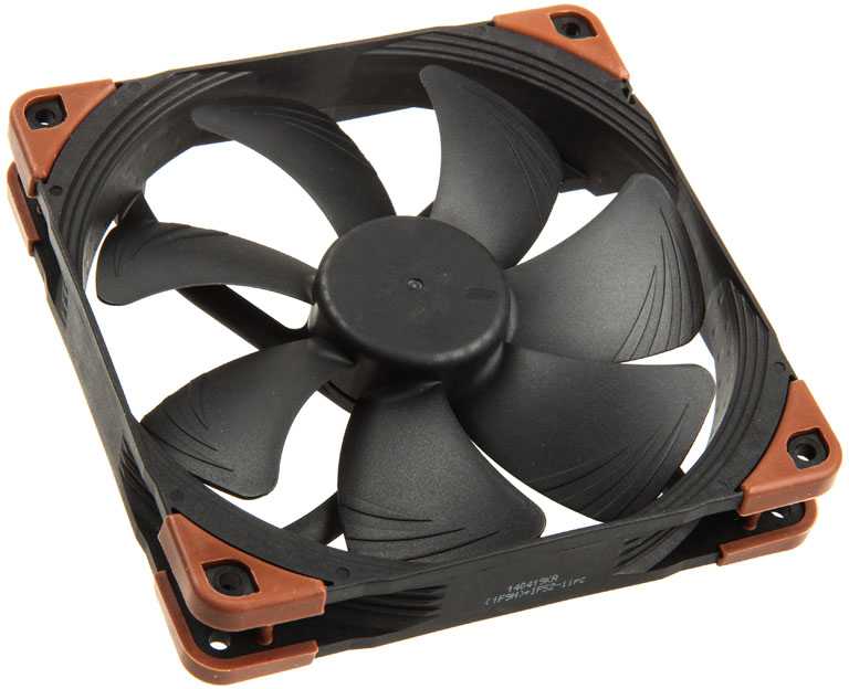 Noctua NF-A14 INDUSTRIALPPC-2000 PWM Kompiuterio dėklas Fan 14 cm Juodas, Brown 1 pc(s)
