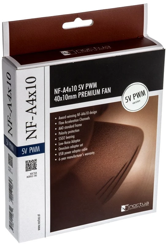 Korpuso Ventiliatorius - Noctua NF A4x10 5V PWM Rudas