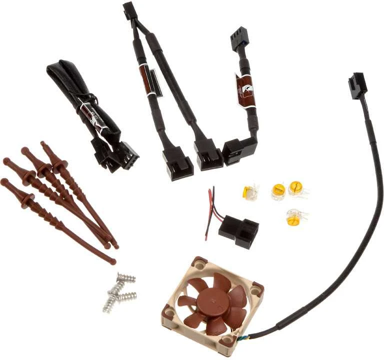 Noctua NF A4x10 PWM Kompiuterio dėklas Fan 4 cm rusvai gelsvas, Raudona