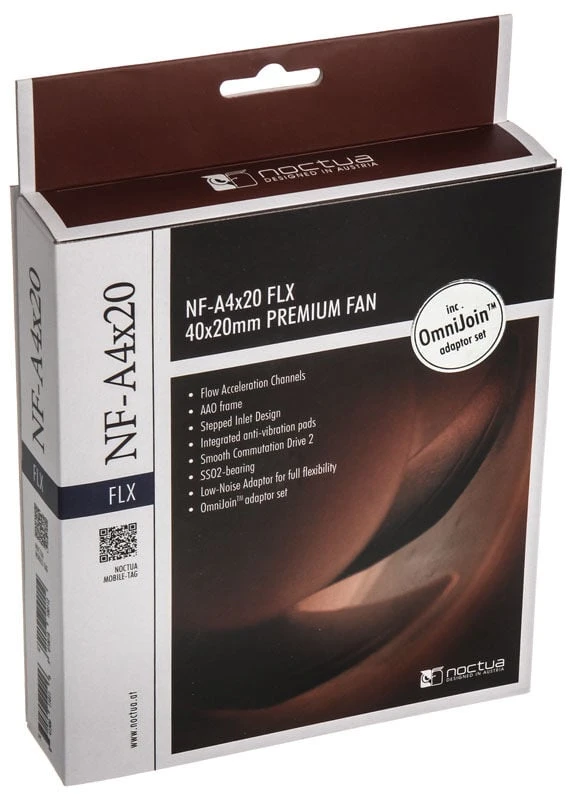 Noctua NF-A4X20 FLX ventiliatorius - 40x40x20mm - 3 kontaktų