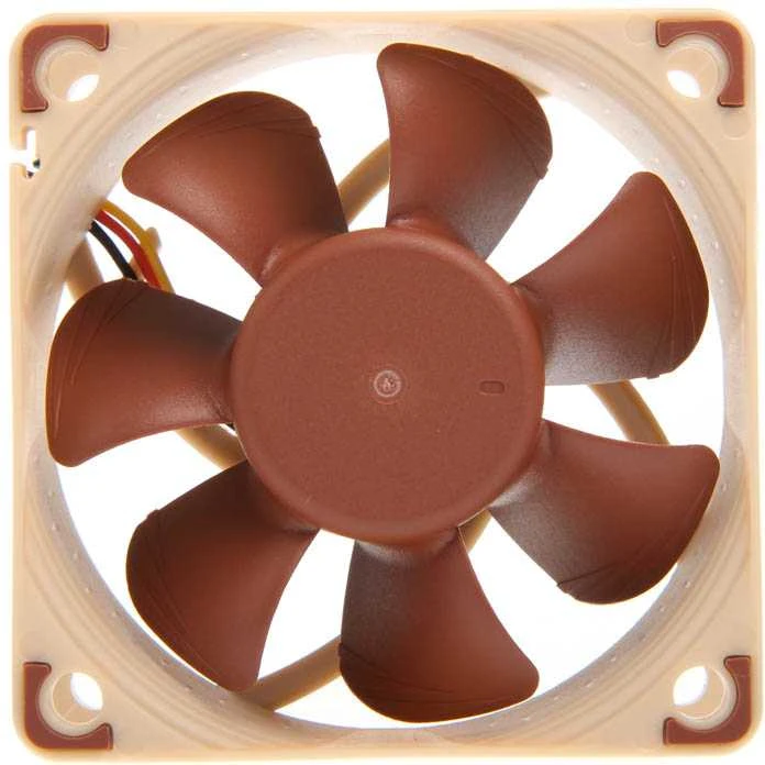 Noctua NF-A6X25 FLX kompiuterio aušinimo sistema Klasės kompiuteris Ventiliatorius 6 cm Rudas