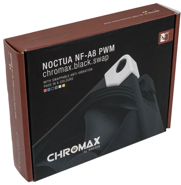Noctua NF-A8 PWM CH.BK.S computer cooling component Kompiuterio dėklas Fan 8 cm Juodas
