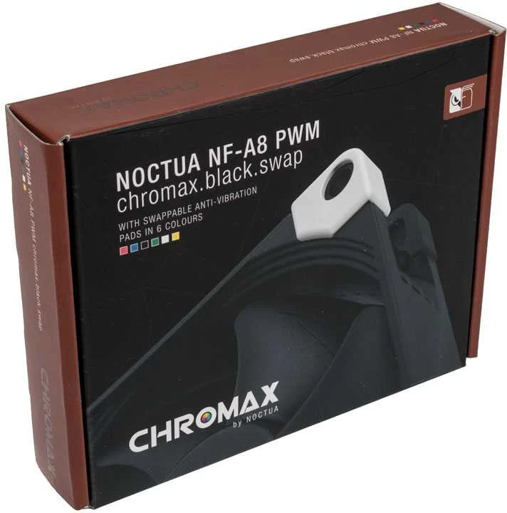 Noctua NF-A8 PWM CH.BK.S computer cooling component Kompiuterio dėklas Fan 8 cm Juodas