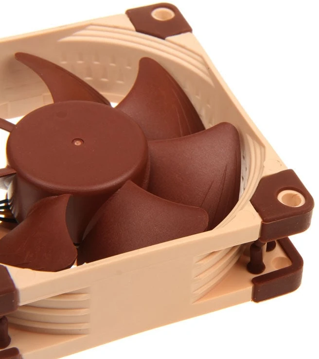Noctua NF-A8 ULN computer cooling system Kompiuterio dėklas Fan 8 cm rusvai gelsvas, Brown