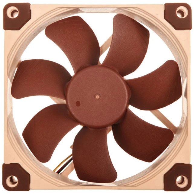 Noctua NF-A9 FLX computer cooling system Kompiuterio dėklas Fan 9.2 cm rusvai gelsvas, Brown