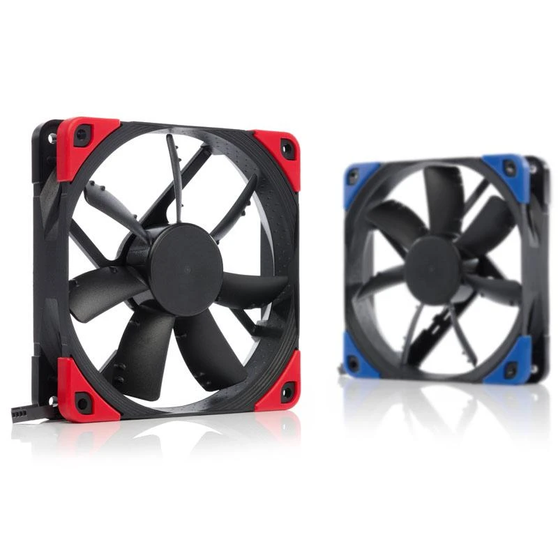 Noctua NF-S12A ventiliatoriai su spalvotais kampais
