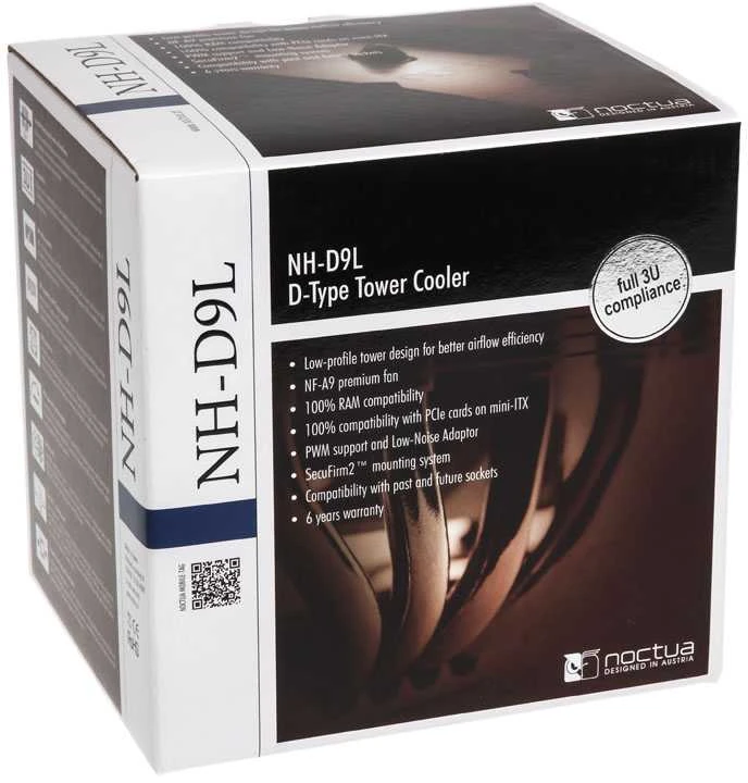 Noctua NH-D9L - Processor - Cooler - 9.2 cm - Socket AM2,Socket AM2+,Socket AM3,Socket AM3+,Socket FM1,Socket FM2 - 400