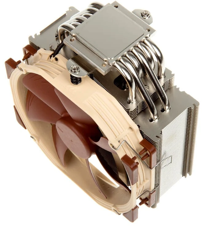 Noctua NH-U14S kompiuterio aušinimo komponentas procesoriaus aušintuvas 12 cm rudas, Nerūdijantis plienas