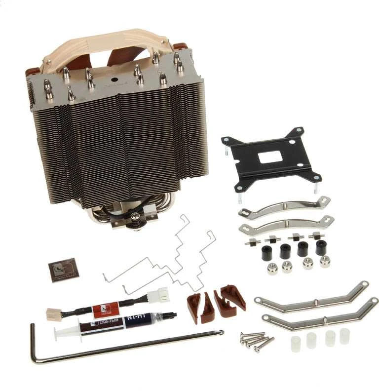 Noctua NH-U14S kompiuterio aušinimo komponentas procesoriaus aušintuvas 12 cm rudas, Nerūdijantis plienas