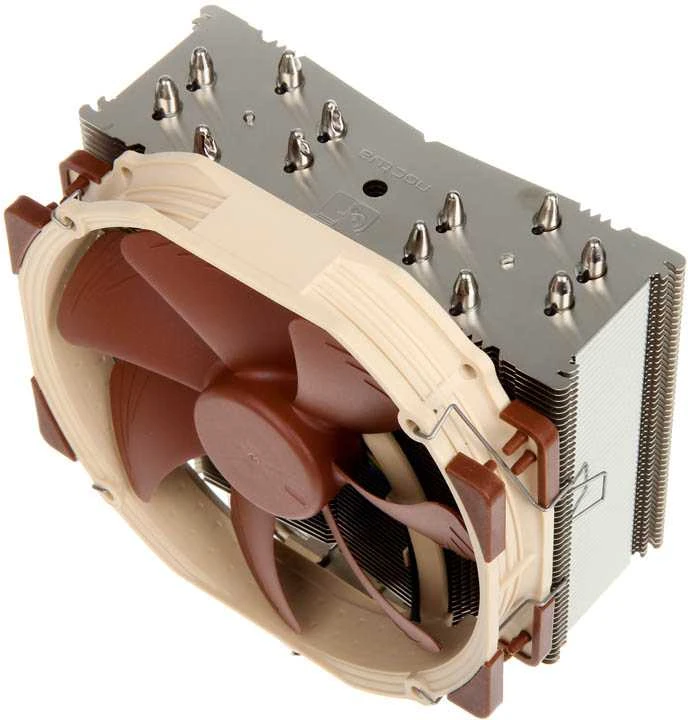 Noctua NH-U14S kompiuterio aušinimo komponentas procesoriaus aušintuvas 12 cm rudas, Nerūdijantis plienas