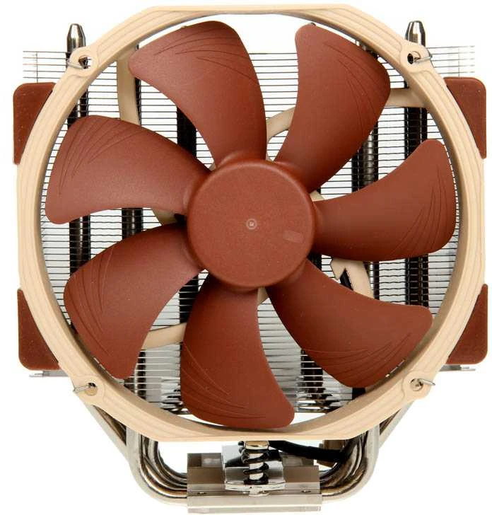 Noctua NH-U14S kompiuterio aušinimo komponentas procesoriaus aušintuvas 12 cm rudas, Nerūdijantis plienas