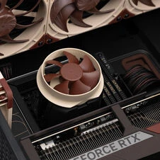 „Noctua NL-ACF1“ „AiO“ papildomas ventiliatorius, Ø 80 mm, rudas/baltas