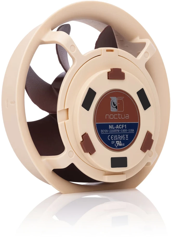 „Noctua NL-ACF1“ „AiO“ papildomas ventiliatorius, Ø 80 mm, rudas/baltas