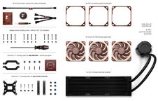 Noctua NL-LC1-36 AiO-Wasserkühlung – 360mm, juodas/braun
