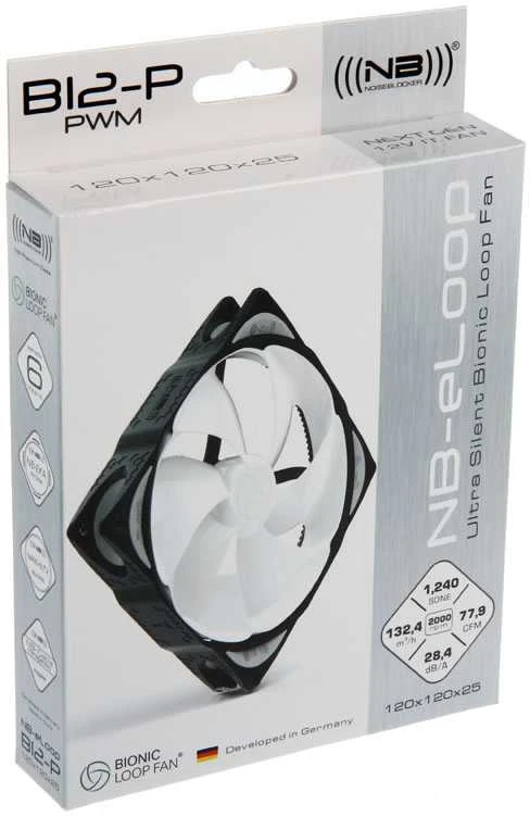 Noiseblocker NB-eLoop Fan B12-P - 120mm PWM, 3 Stück