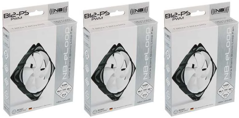 Noiseblocker NB-eLoop Fan B12-PS - 120mm PWM, 3 Stück