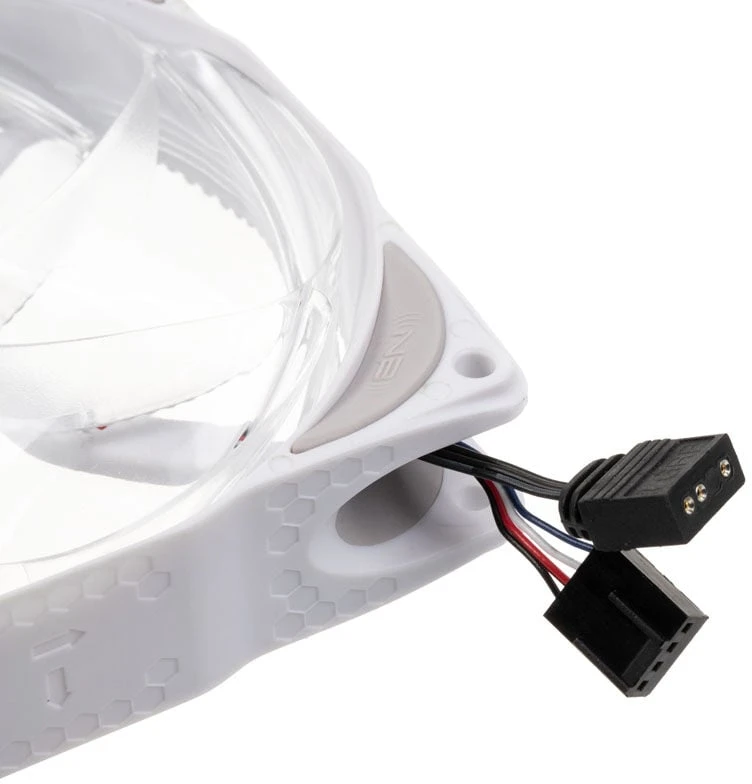 Noiseblocker Triukšmo slopintuvas NB-eLoop X B12-P ARGB, PWM Ø 120 mm, baltos spalvos