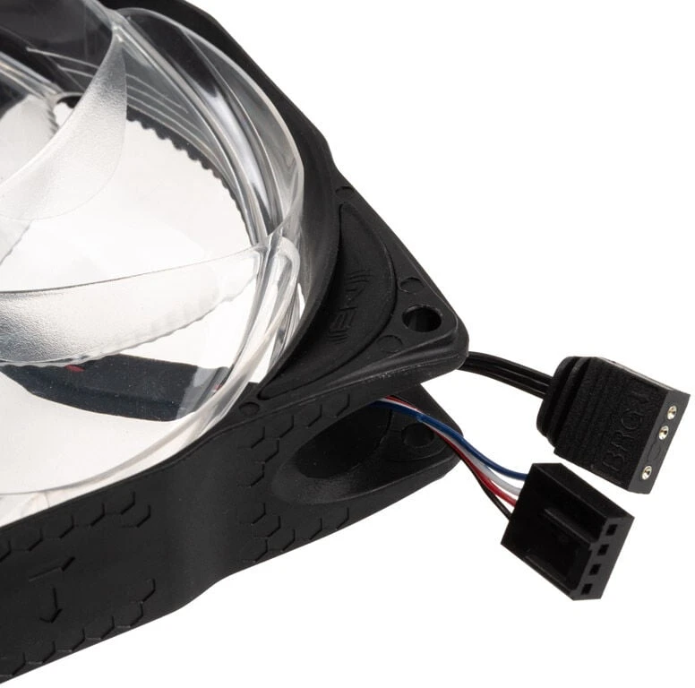 Ventiliatorius Noiseblocker NB-eLoop X B12-PS ARGB, PWM - 120 mm, juodas - set of 3