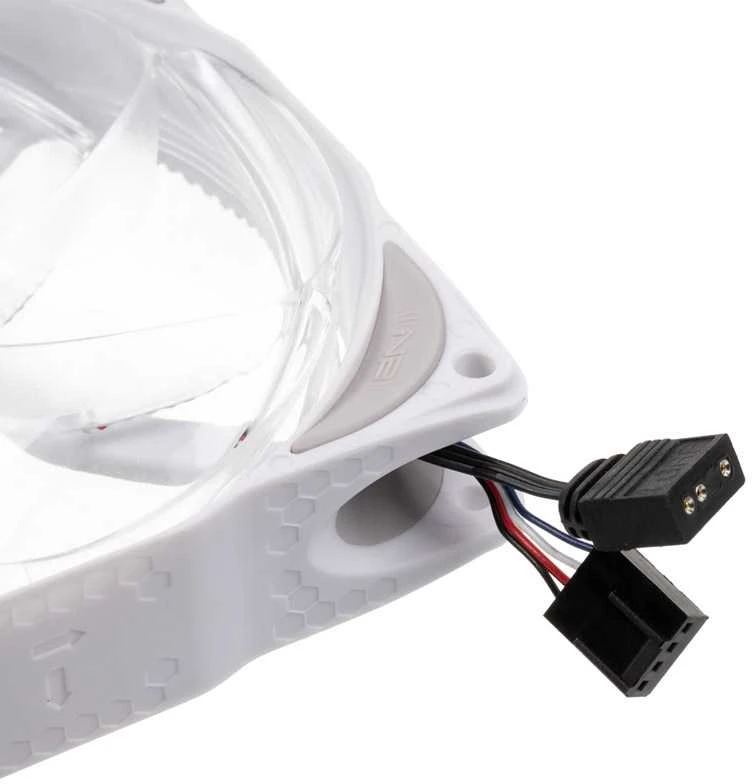 Noiseblocker Triukšmo slopintuvas NB-eLoop X B12-PS ARGB, PWM, 3 vnt. pakuotė, baltas - 120 mm