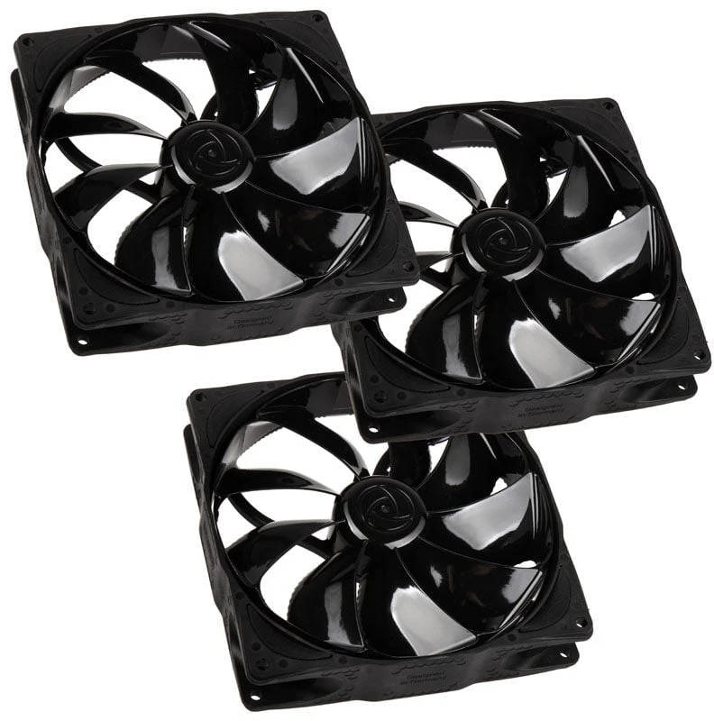 Noiseblocker NB-eLoop Fan B14-PS Juodas Edition - 140mm PWM, 3 pieces