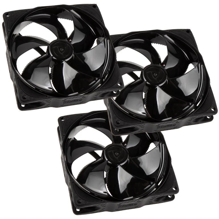 Noiseblocker NB-eLoop Fan B12-PS Juodas Edition - 120mm PWM, 3 pieces