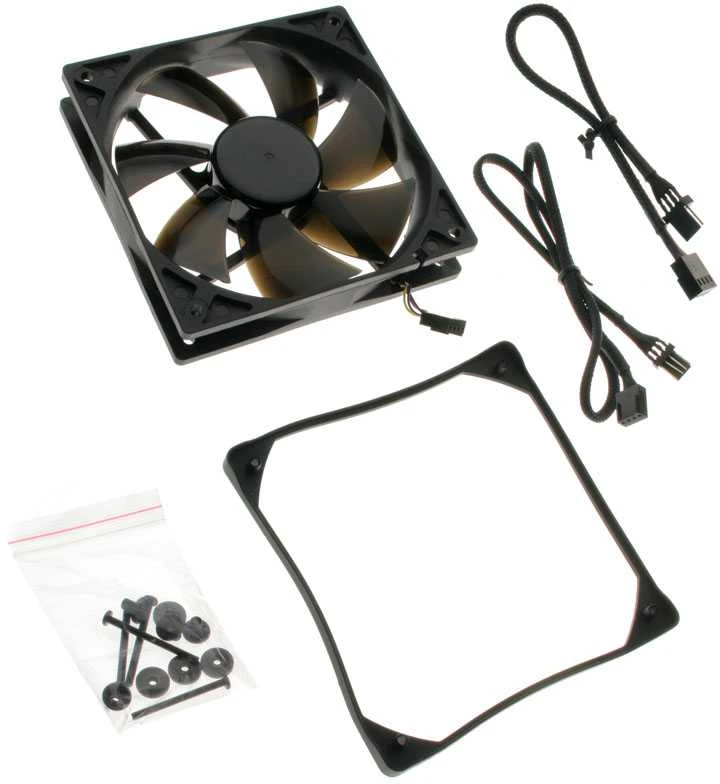 Noiseblocker juodos spalvosSilent Pro korpuso ventiliatoriusPLPS – 120mm PWM