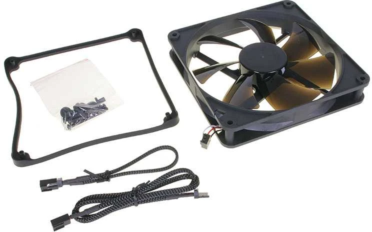 Noiseblocker juodos spalvosSilent Pro korpuso ventiliatoriusPK2 – 140mm