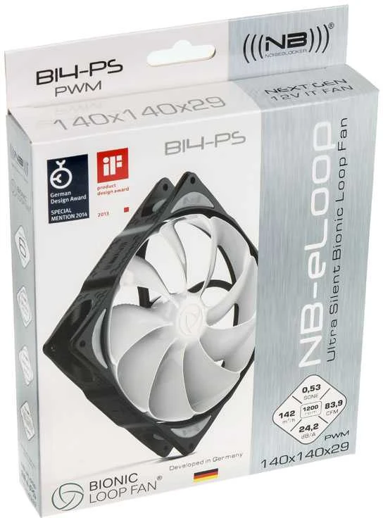 Noiseblocker NB-eLoop korpuso ventiliatoriusB14-PS – 140mm PWM