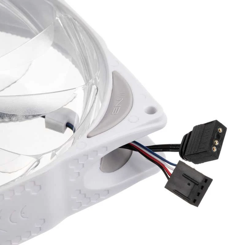Noiseblocker Triukšmo slopintuvas NB-eLoop X B14-P ARGB, PWM Ø 140 mm, baltos spalvos
