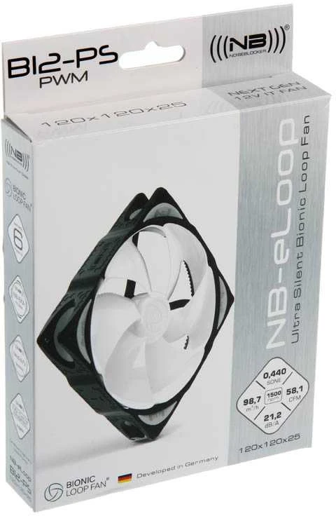 Noiseblocker NB-eLoop korpuso ventiliatoriusB12-PS – 120mm PWM