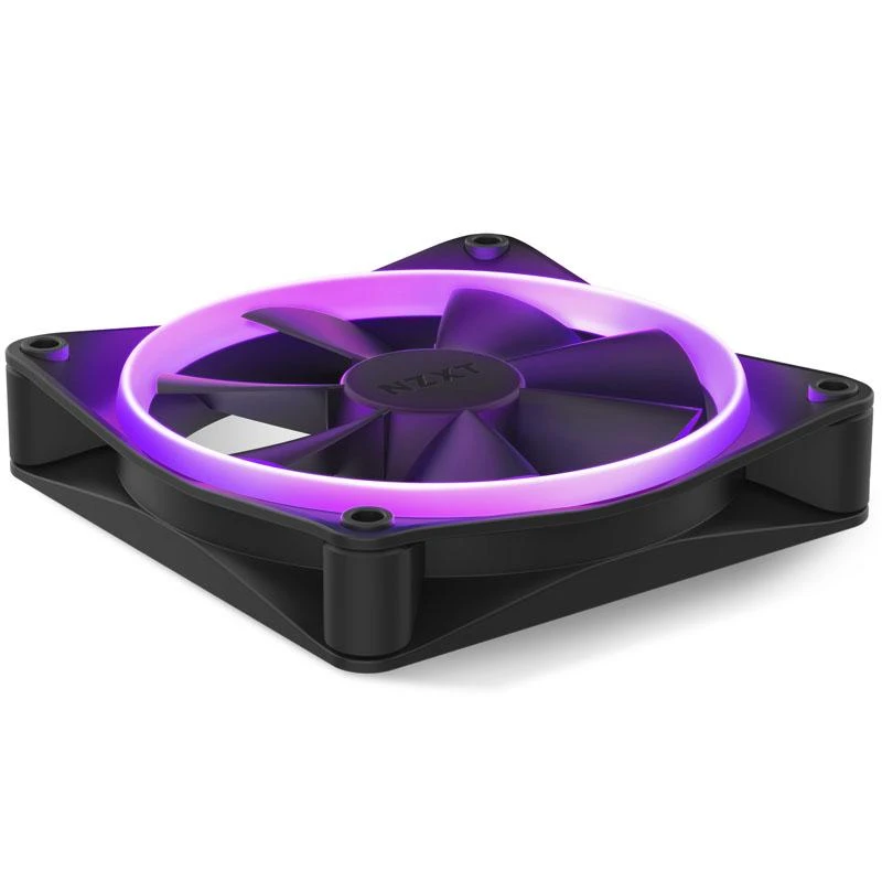 NZXT F120 RGB 120mm juoda - 3 ventiliatorių + valdiklio rinkinys
