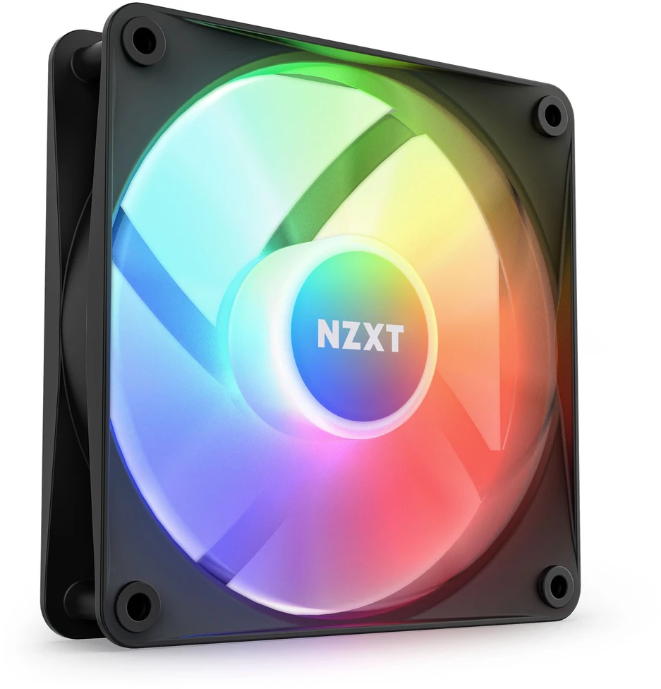 NZXT F120 RGB pagrindinis ventiliatorius, 120 mm, juodas