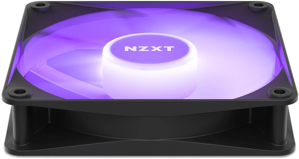 NZXT F120 RGB pagrindinis ventiliatorius, 120 mm, juodas